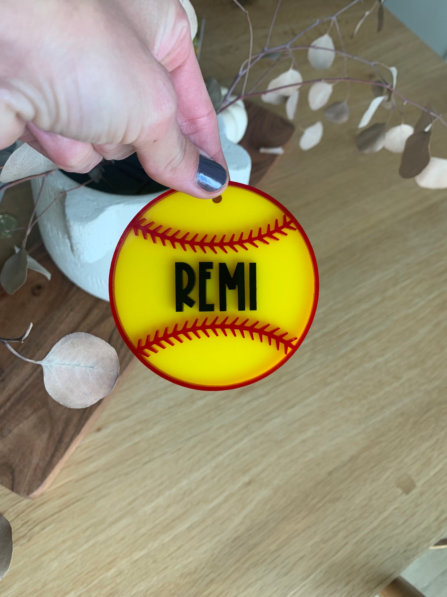 Personalized Baseball/Softball Tag