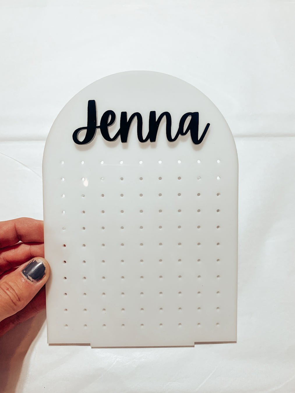 Personalized Earring Holder